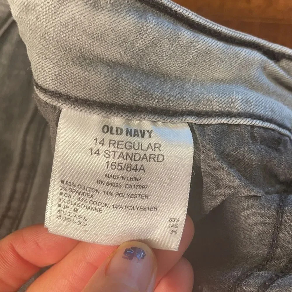 Old Navy Rockstar Mid Rise gray jeans - Picture 9 of 11